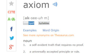 axioms